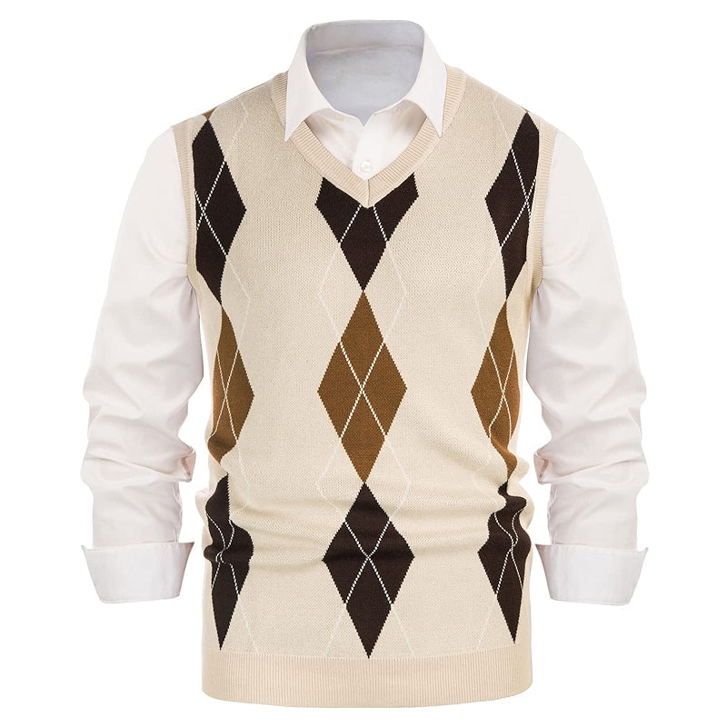 Classic Argyle Heritage Knit Vest