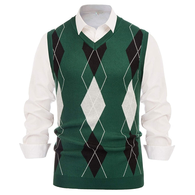 Classic Argyle Heritage Knit Vest