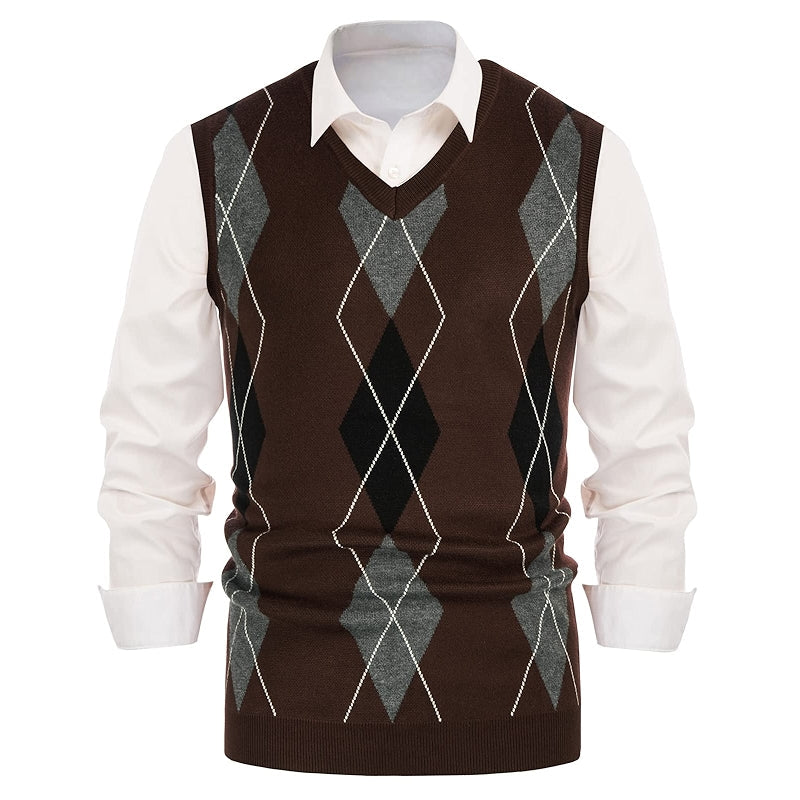 Classic Argyle Heritage Knit Vest