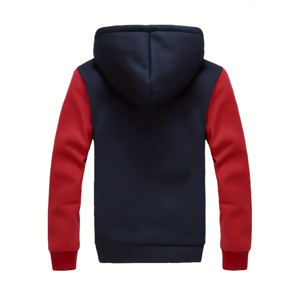 Warm Fleece Hooded Jacket For Men