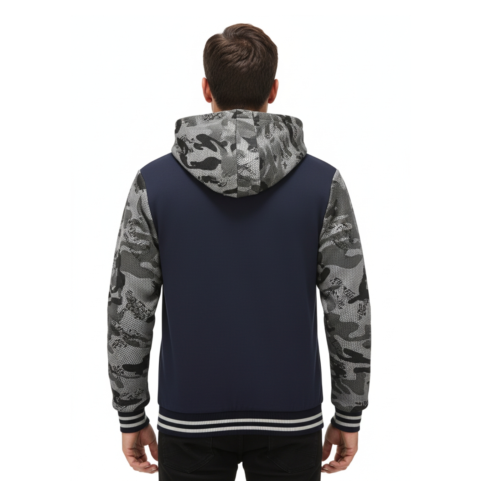 Warm Fleece Hooded Jacket For Men