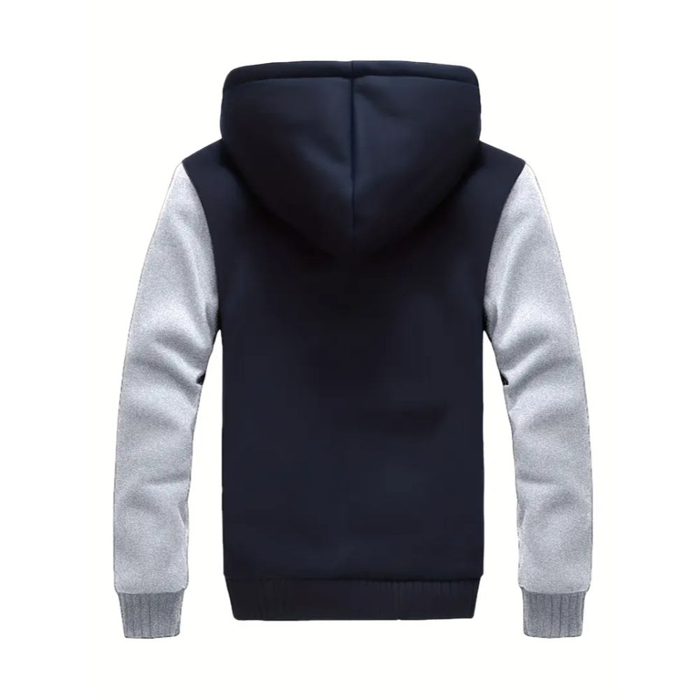 Warm Fleece Hooded Jacket For Men