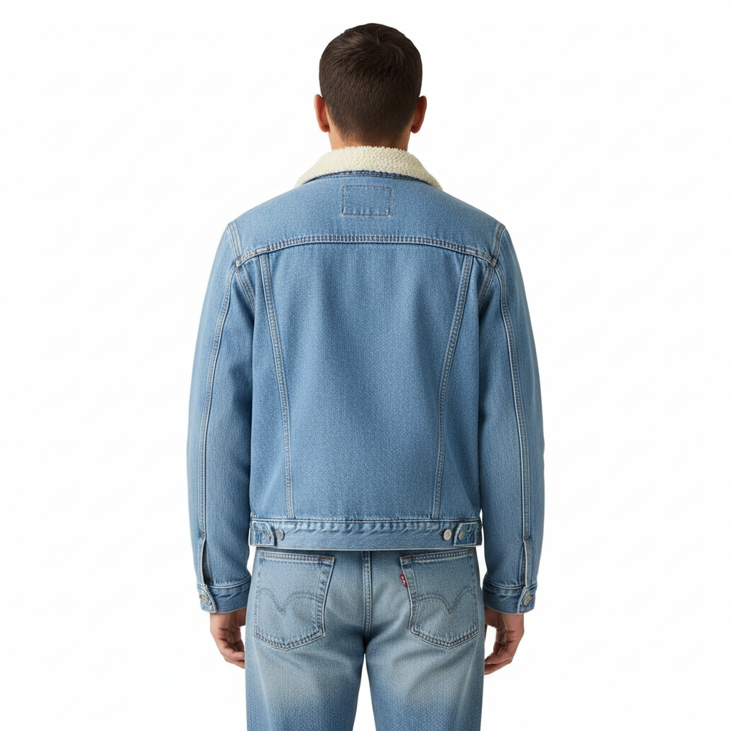 Men Sherpa Trucker Jacket