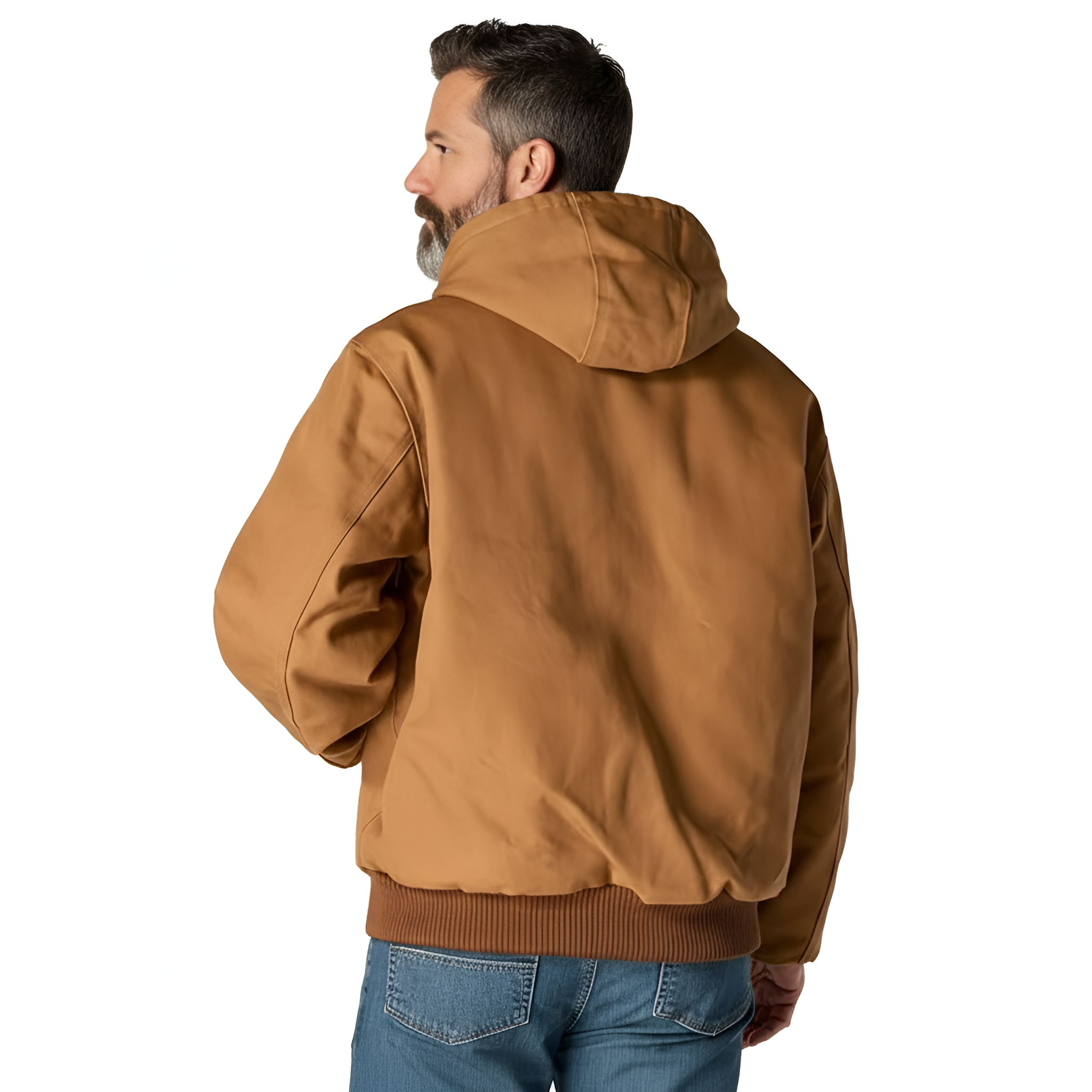 Men Loose Fit Firm Duck Insulated Flannel-Lined Active Jac