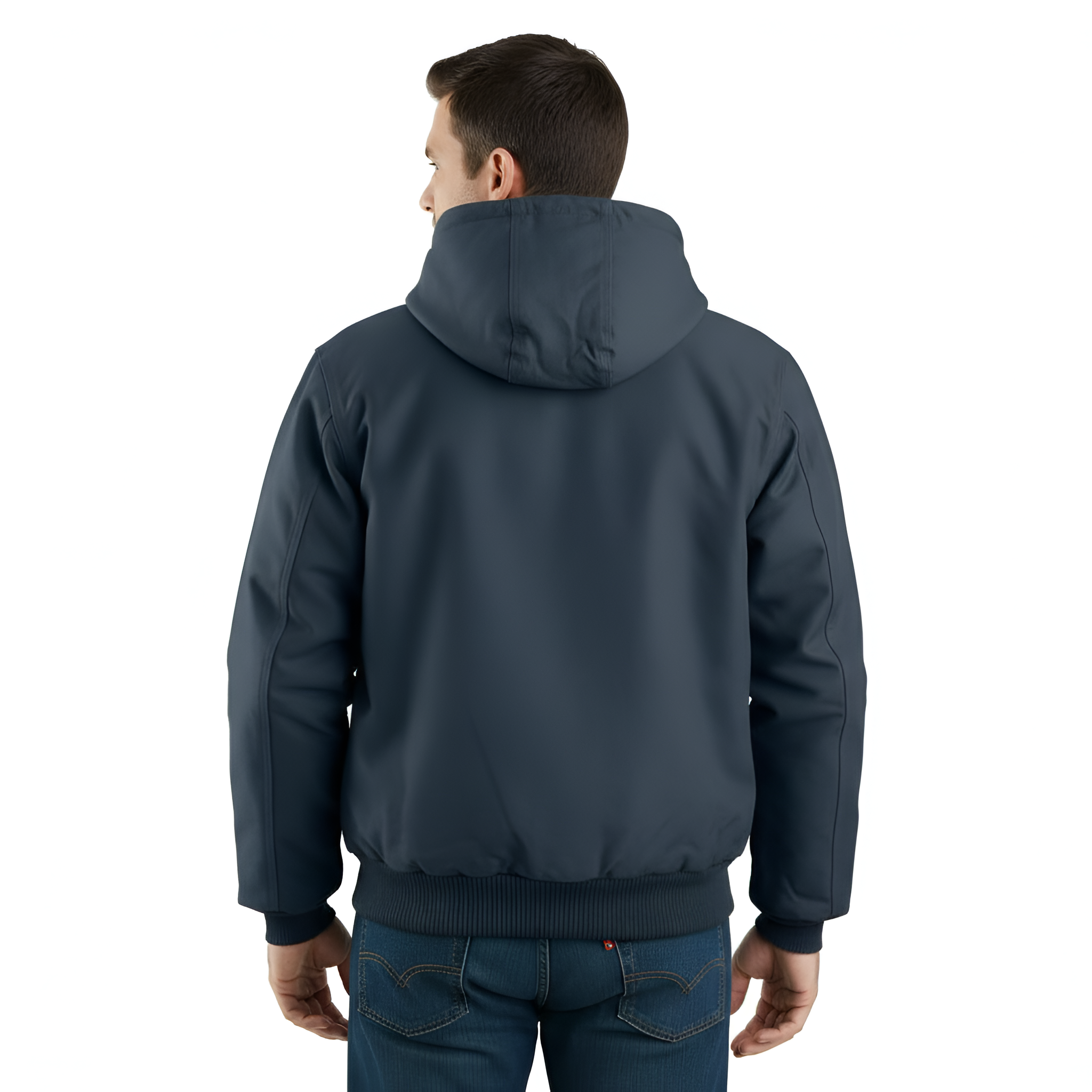 Men Loose Fit Firm Duck Insulated Flannel-Lined Active Jac