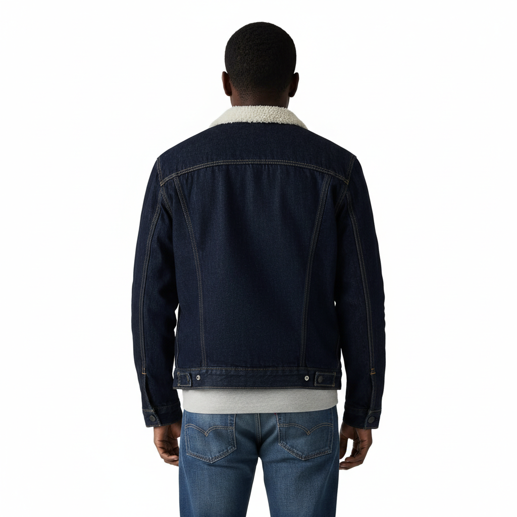 Men Sherpa Trucker Jacket