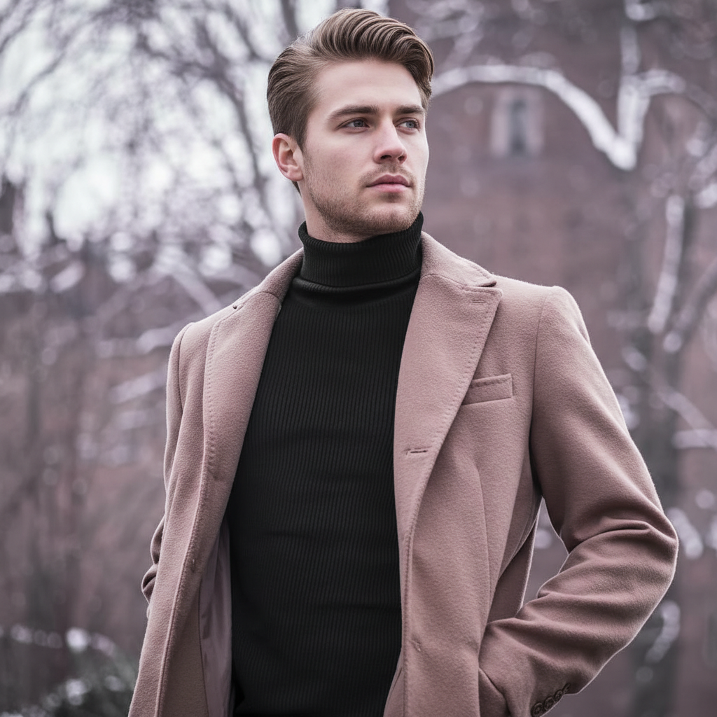 Casual Long Sleeves Ribbed Pullover For Men