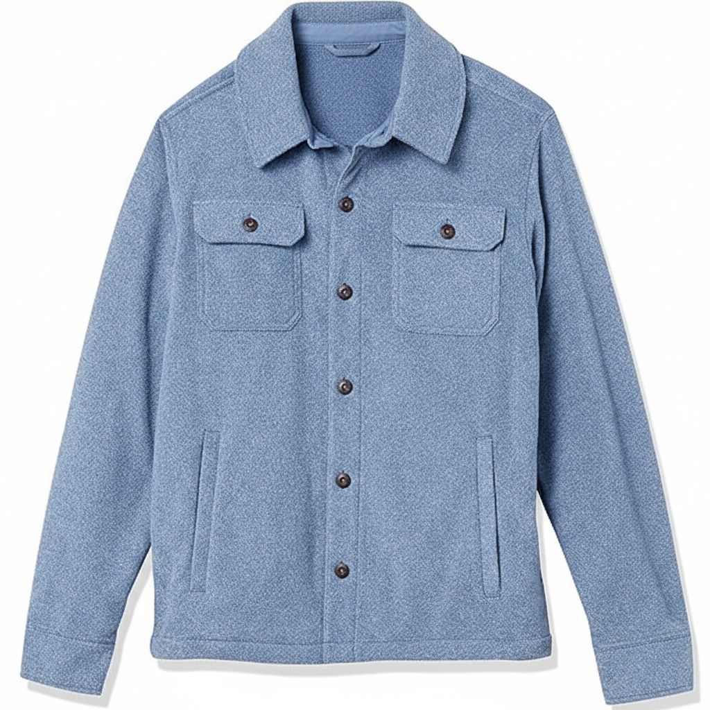 Men's Long Sleeve Polar Fleece Shirt Jacket