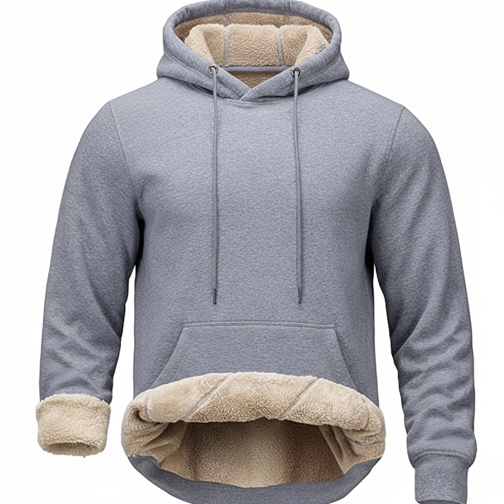 Warm Fleece Lined Pullover Hoodie
