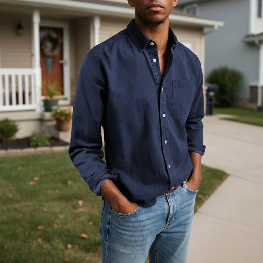 Button Up Shirt With Adjustable Cuffs