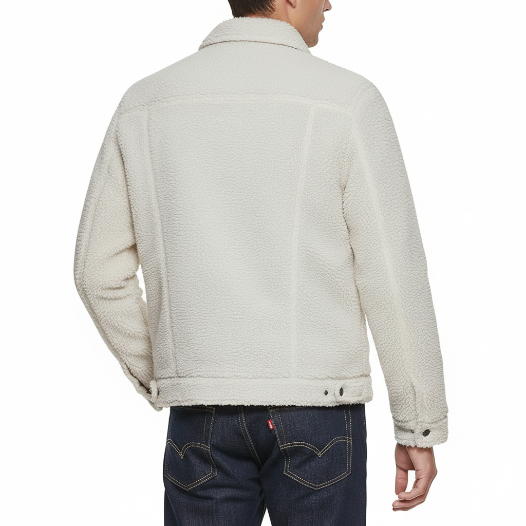 Men Sherpa Trucker Jacket