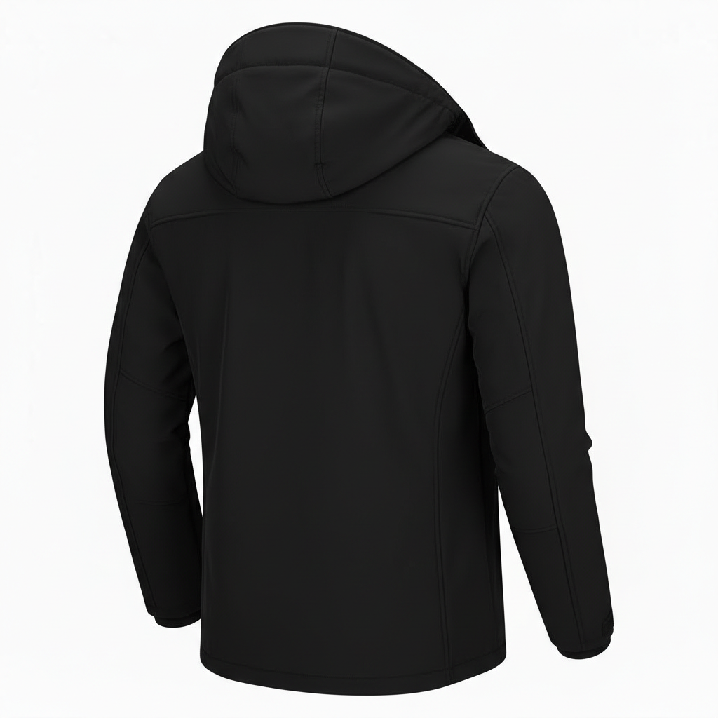 Men Hooded Softshell Jacket Waterproof Lightweight Insulated Windbreaker Fleece Lined Rain Shell Jacket