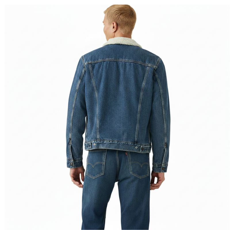 Men Sherpa Trucker Jacket