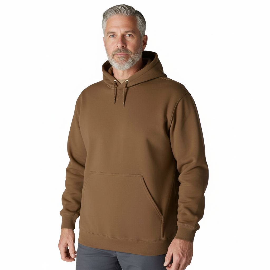 Water Repellent Loose Fit Hoodie With Midweight Warmth For Men
