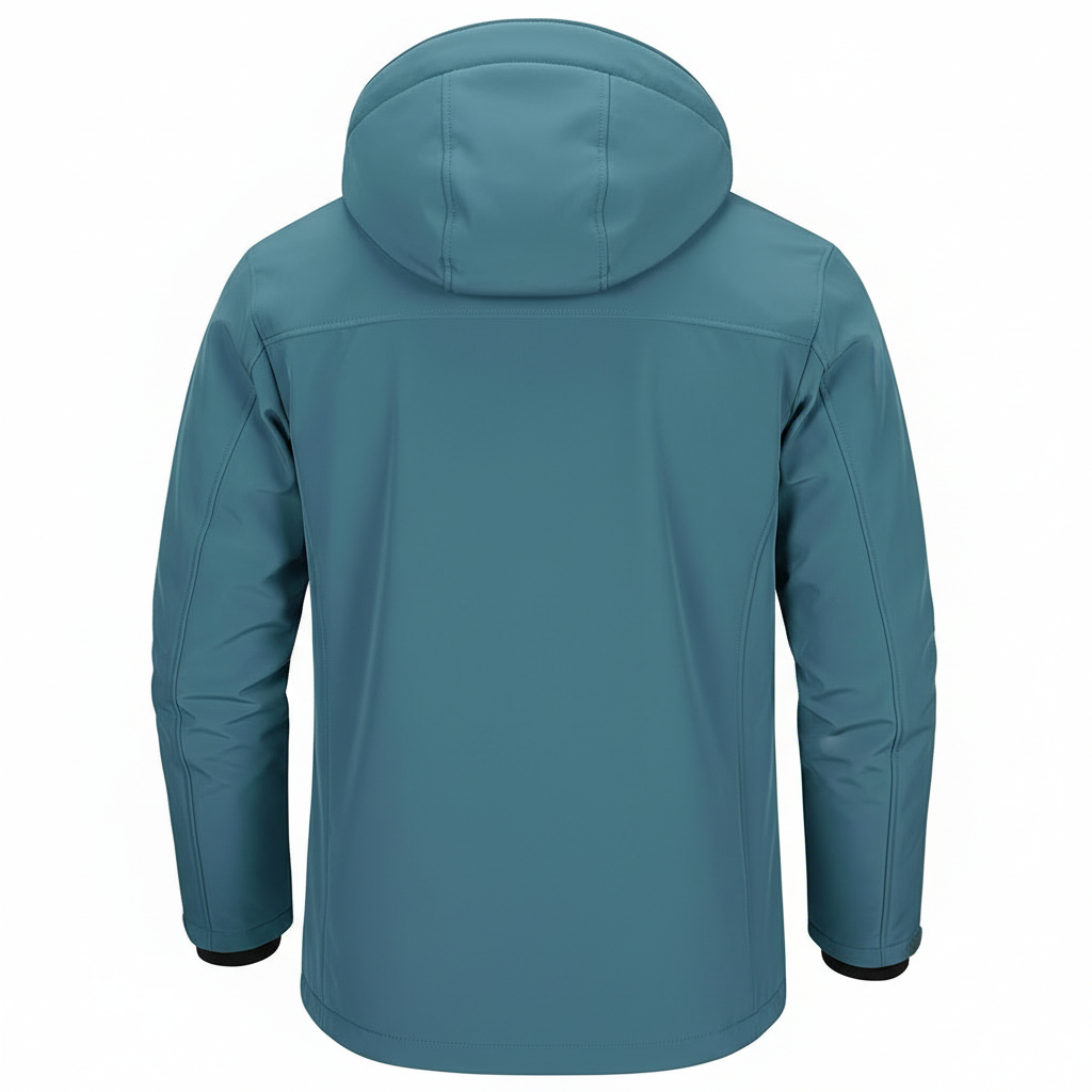 Men Hooded Softshell Jacket Waterproof Lightweight Insulated Windbreaker Fleece Lined Rain Shell Jacket