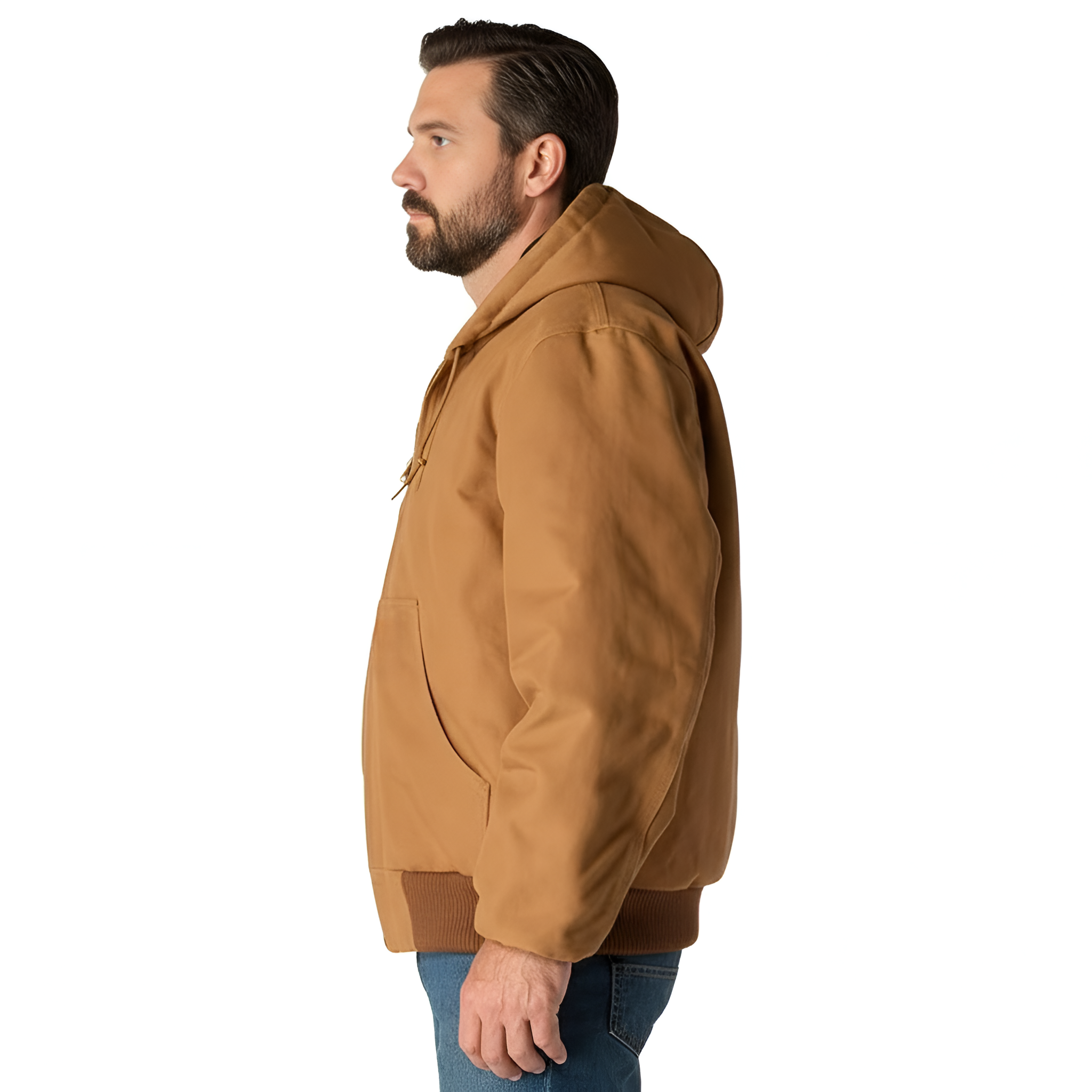 Men Loose Fit Firm Duck Insulated Flannel-Lined Active Jac