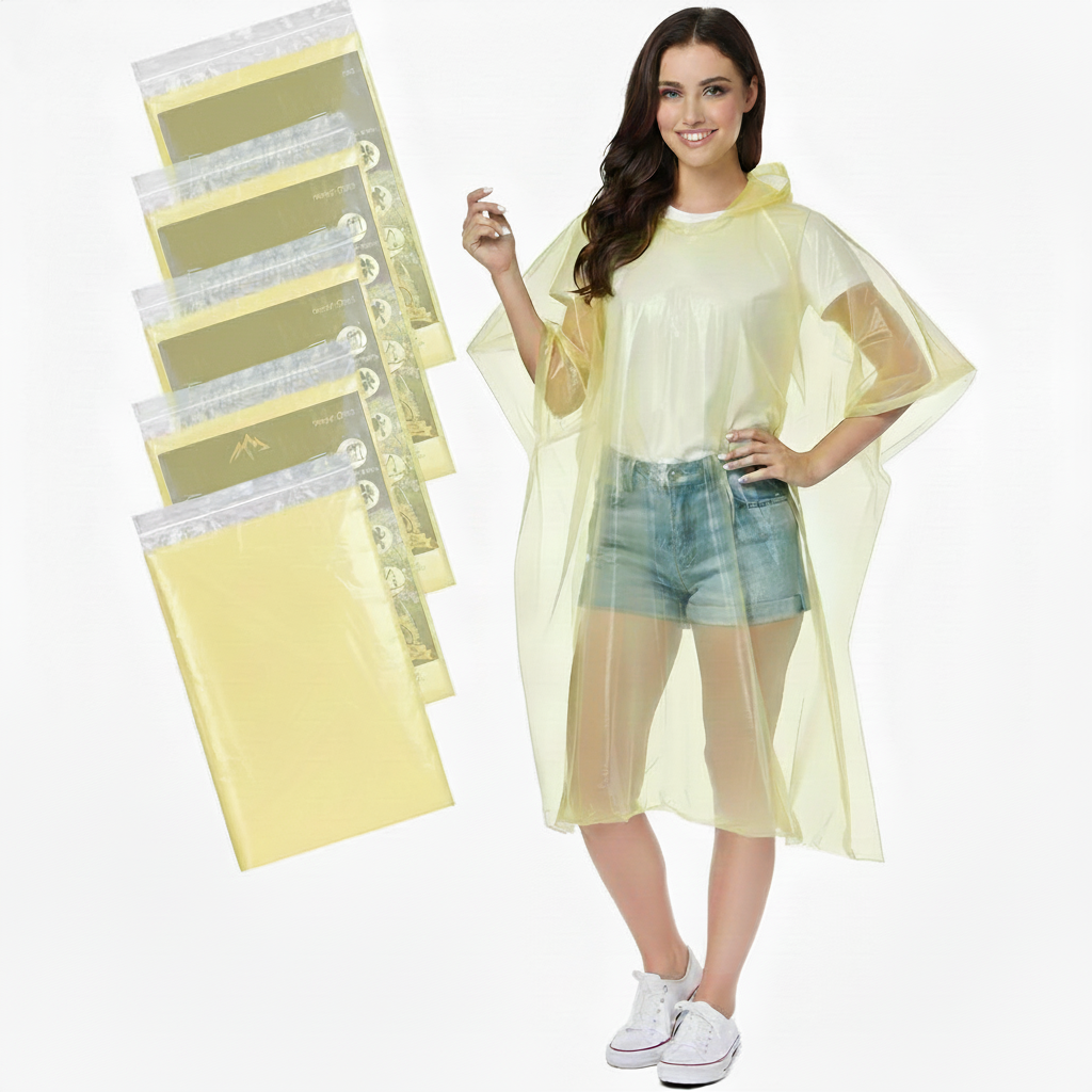 Lightweight Disposable Rain Ponchos For Adults