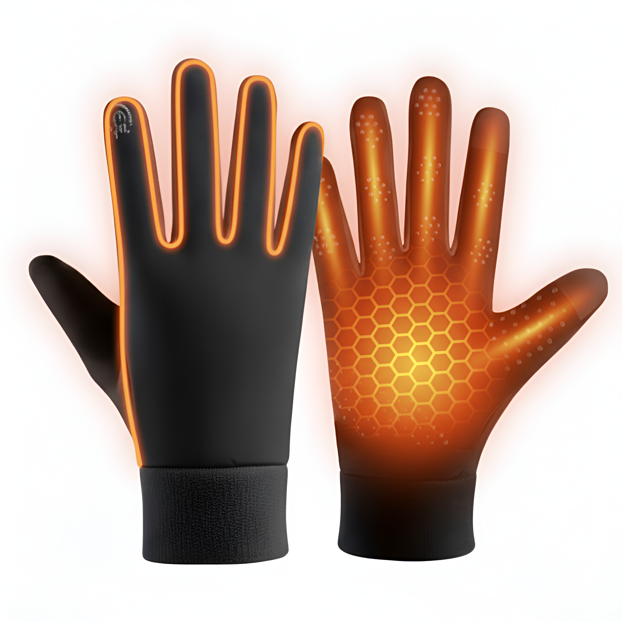 Electric Winter Gloves With Adjustable Temperature Settings