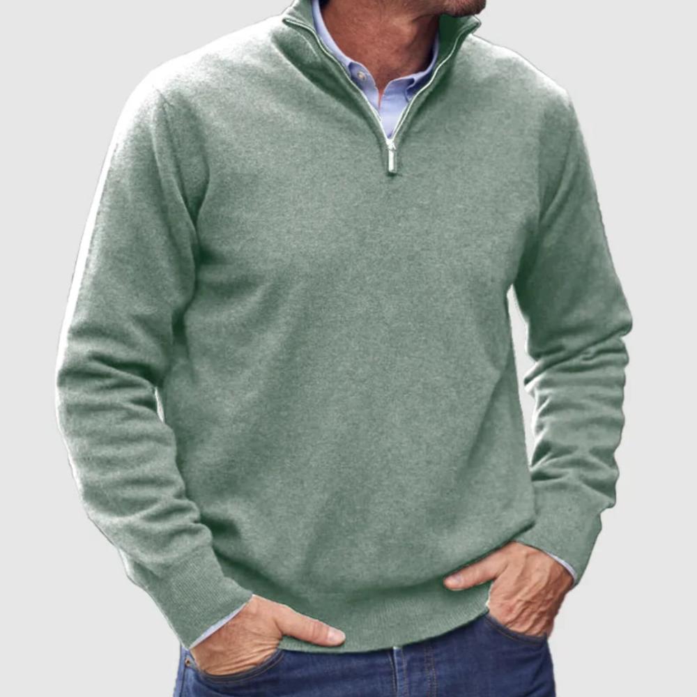 Classic Quarter Zip Pullover Sweater
