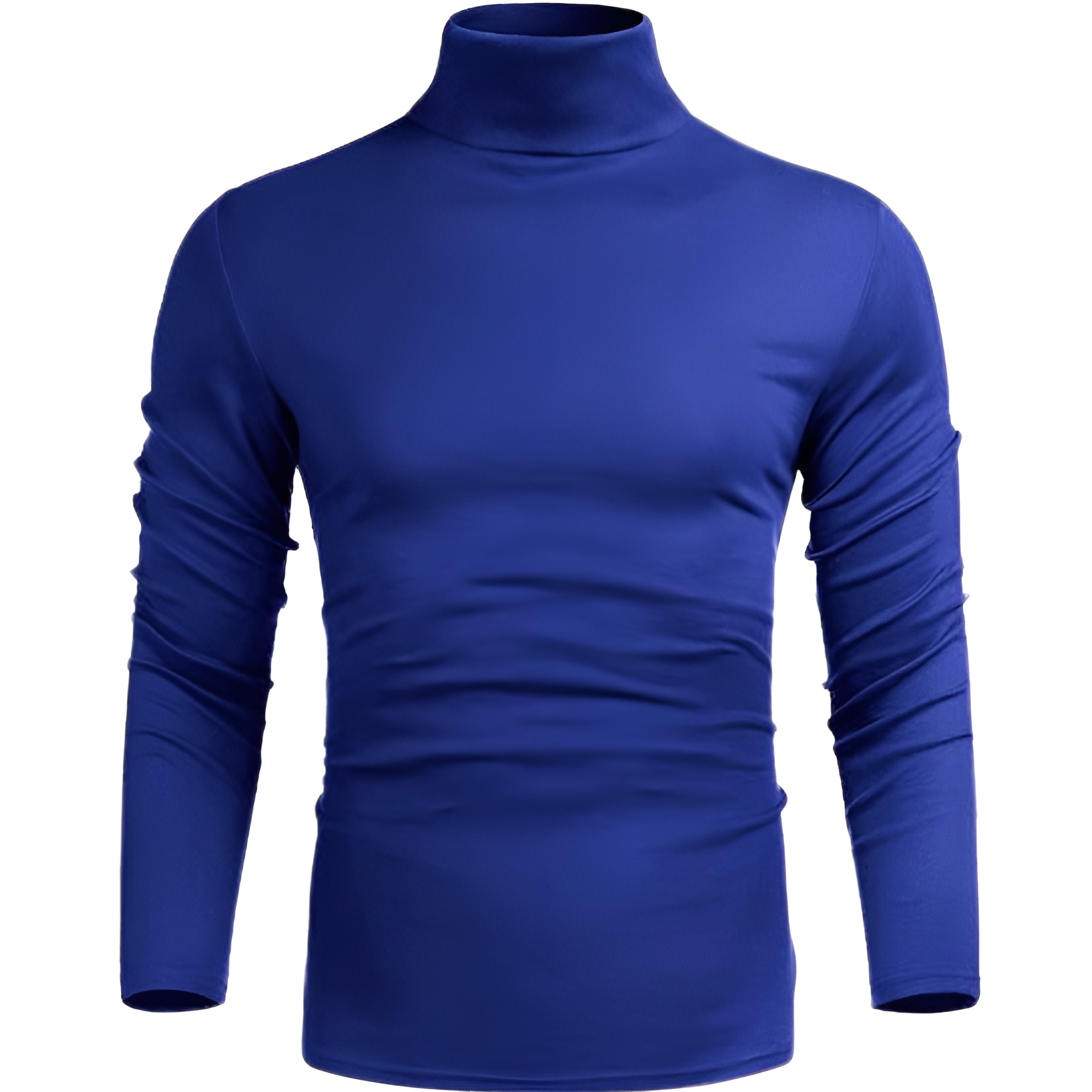 Men's Casual Slim Fit Basic Tops Knitted Lightweight Turtleneck Pullover Sweater