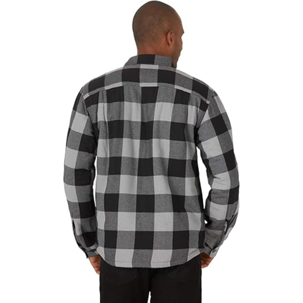 Mens Long Sleeve Sherpa Lined Shirt Jacket