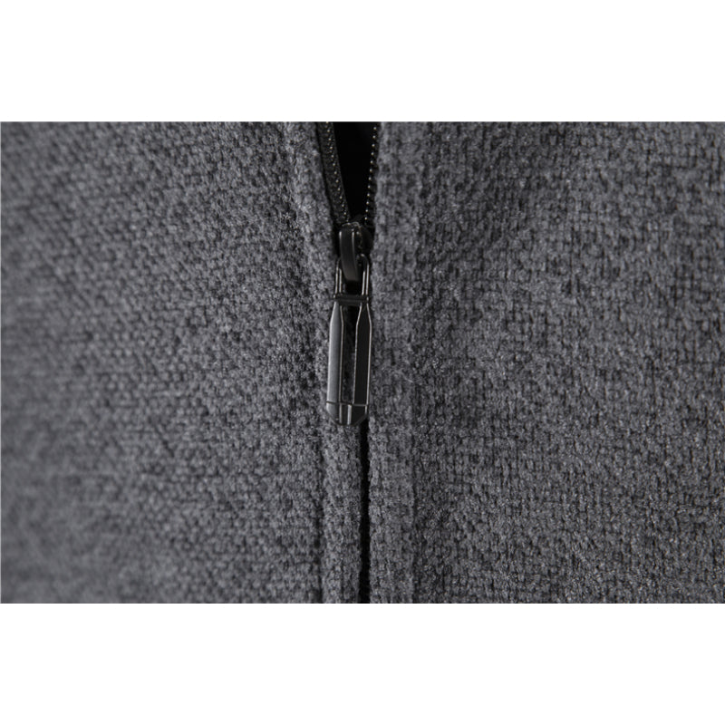Men's Zipper Long Hoodie Cardigan Jacket