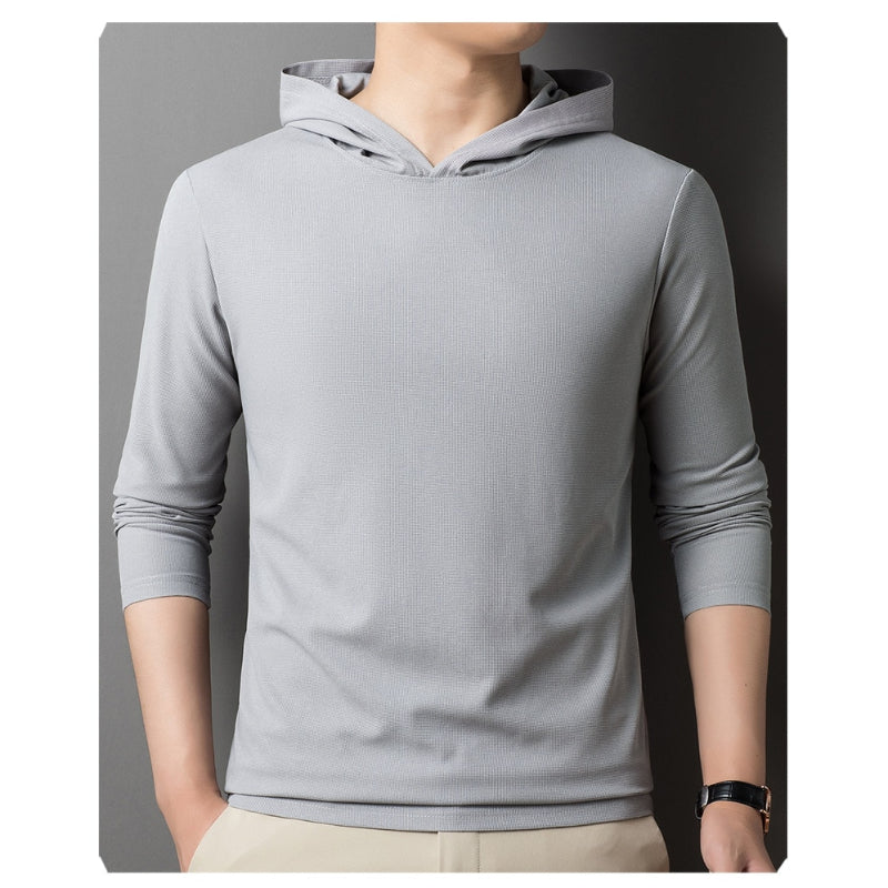 Men's Solid Color Casual Hoodie