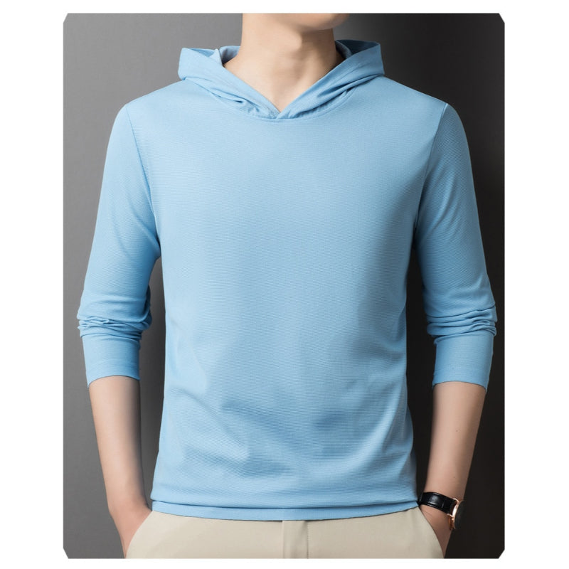 Men's Solid Color Casual Hoodie