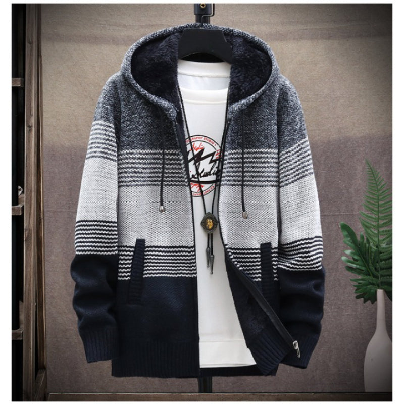 Men's Casual Knitted Cardigan Sweater