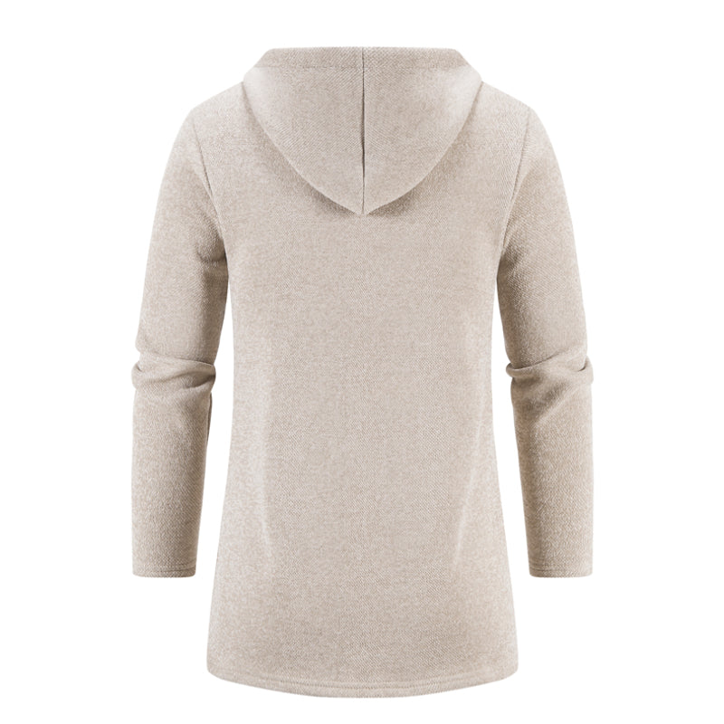 Men's Zipper Long Hoodie Cardigan Jacket