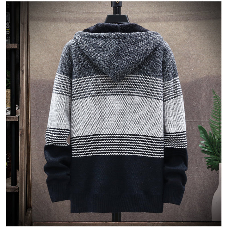 Men's Casual Knitted Cardigan Sweater