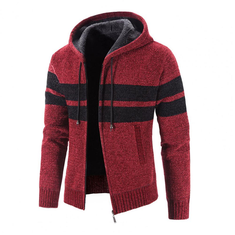 Men's Zipper Drawstring Cardigan Jacket