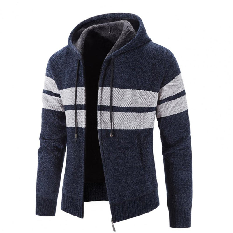 Men's Zipper Drawstring Cardigan Jacket