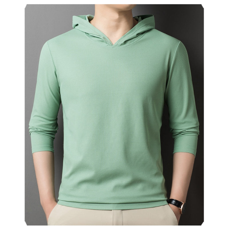 Men's Solid Color Casual Hoodie