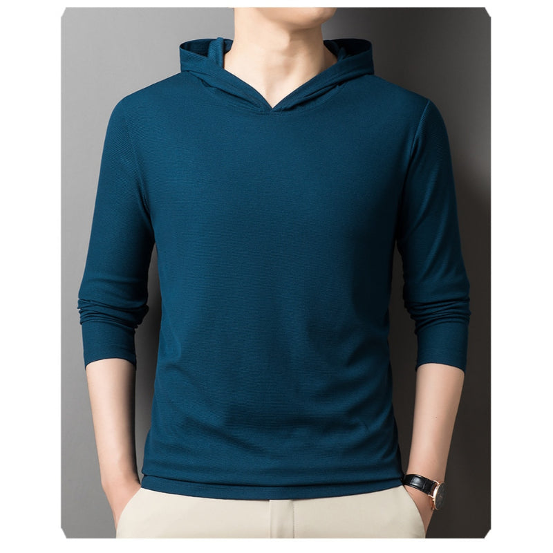 Men's Solid Color Casual Hoodie