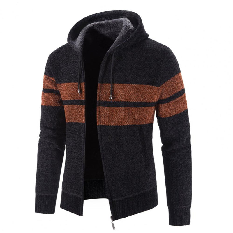 Men's Zipper Drawstring Cardigan Jacket