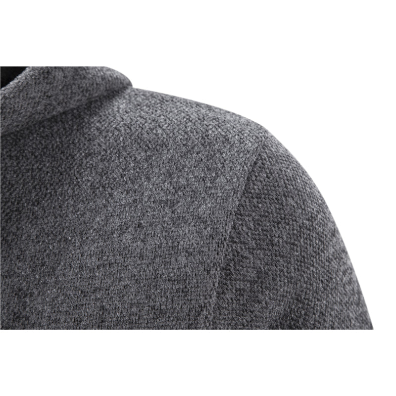 Men's Zipper Long Hoodie Cardigan Jacket