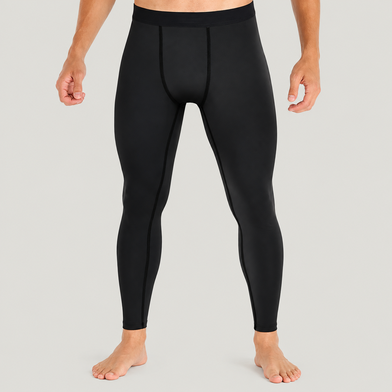 Pack of 5 Fleece Lined Thermal Compression Pants for Men
