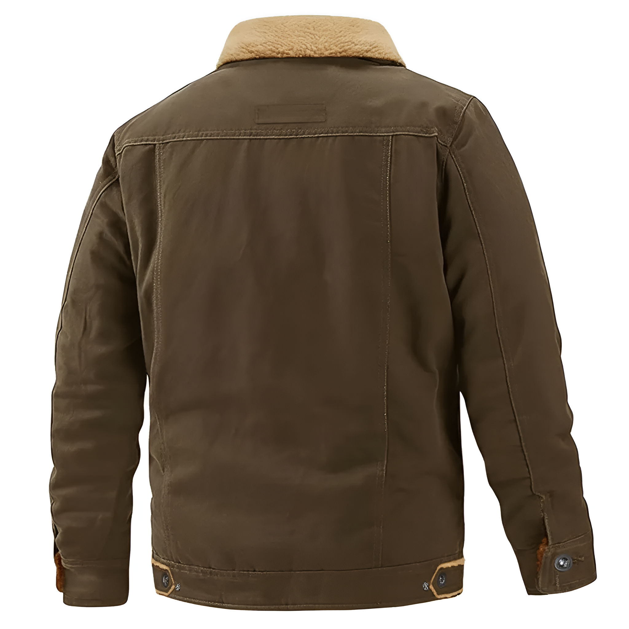 Thick Fleece Lined Utility Jacket For Men