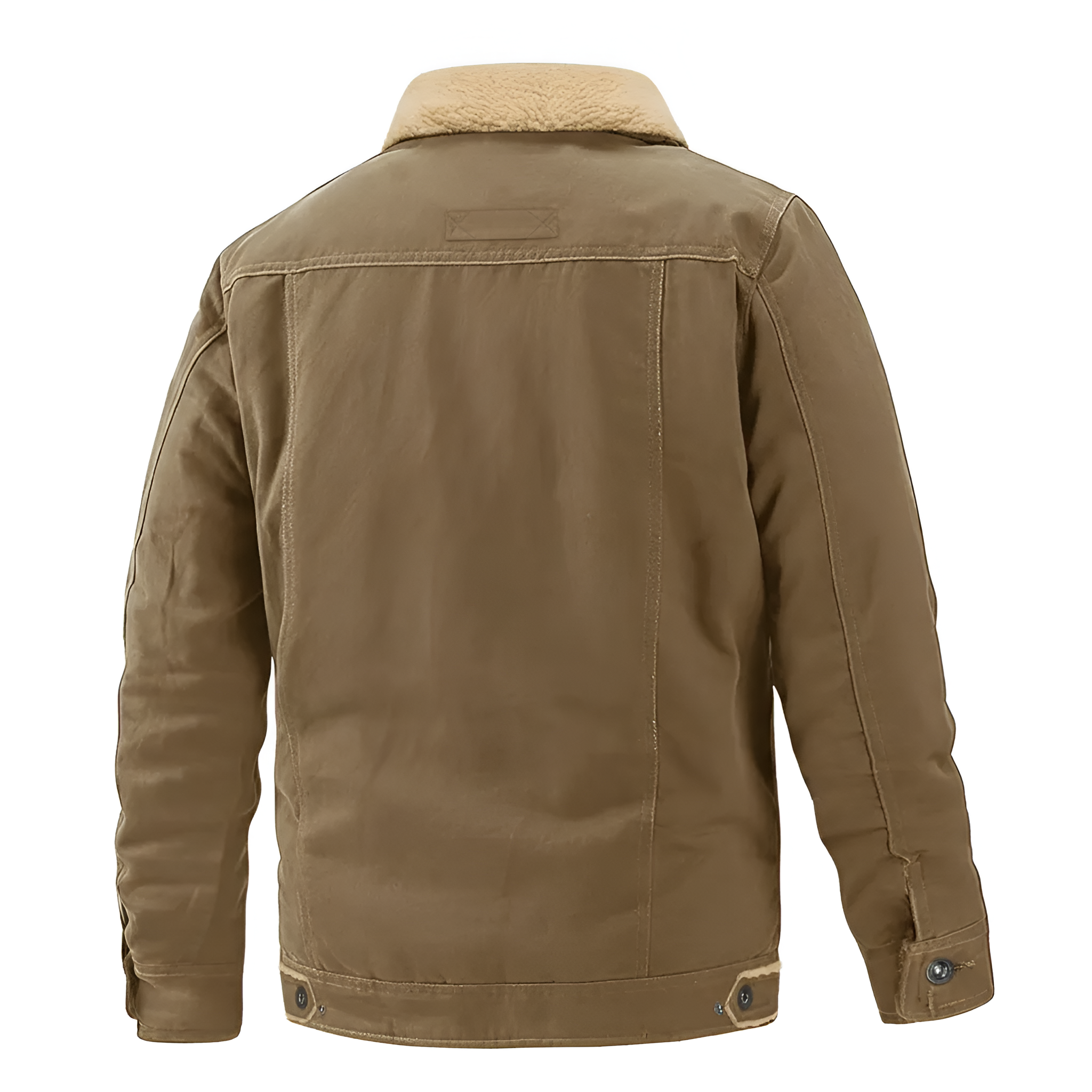 Thick Fleece Lined Utility Jacket For Men