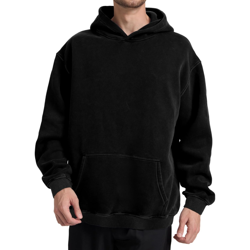 Acid Wash Hoodie Super Soft Sweatshirt for Mens Pullover Oversized Men's Fashion Hoodies & Sweatshirts Vintage Tops