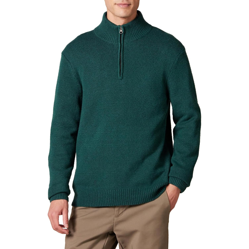 Long Sleeve Quarter Zip Knit Sweater