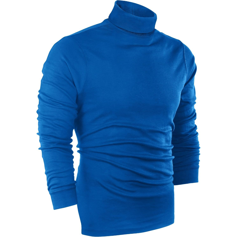 Wear Turtleneck Men Slim Fit UPF 50+ Lightweight Pullover Sweater Long Sleeves Top