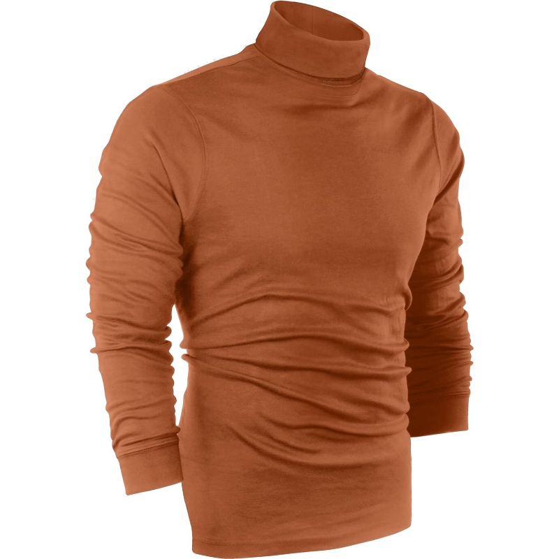 Wear Turtleneck Men Slim Fit UPF 50+ Lightweight Pullover Sweater Long Sleeves Top