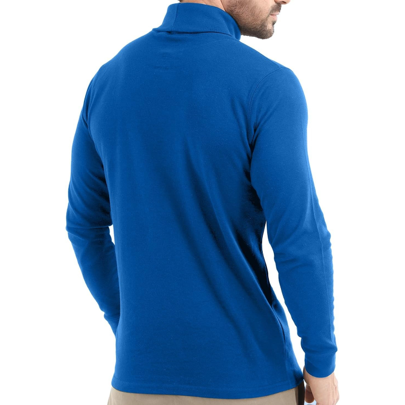 Wear Turtleneck Men Slim Fit UPF 50+ Lightweight Pullover Sweater Long Sleeves Top