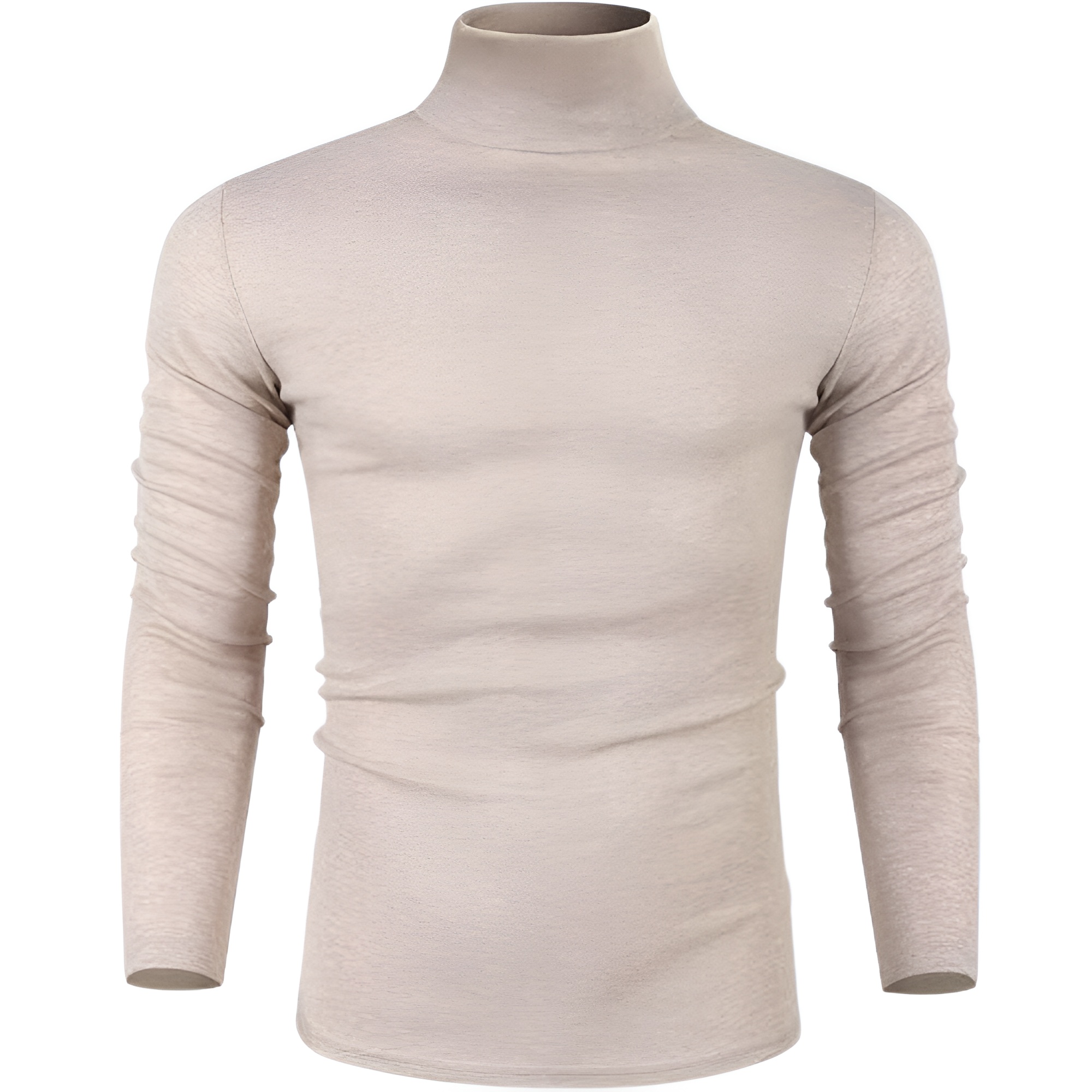 Men's Casual Slim Fit Basic Tops Knitted Lightweight Turtleneck Pullover Sweater