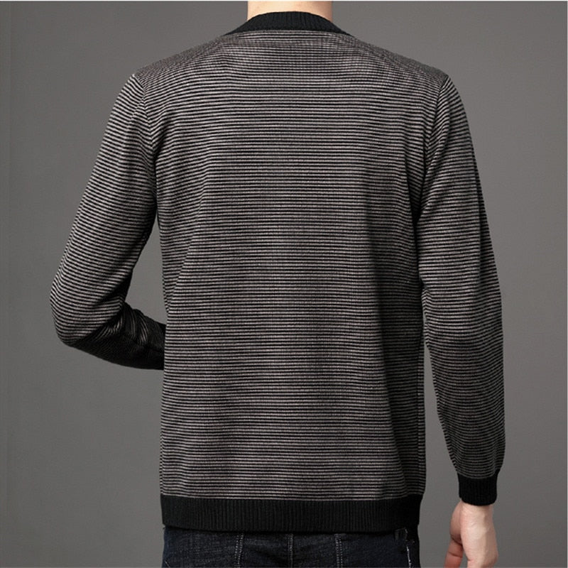 Men's Zipper Cardigan Sweater