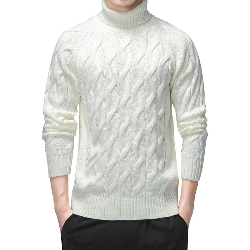 Men's Geometric Pattern Knitted Warm Pullover