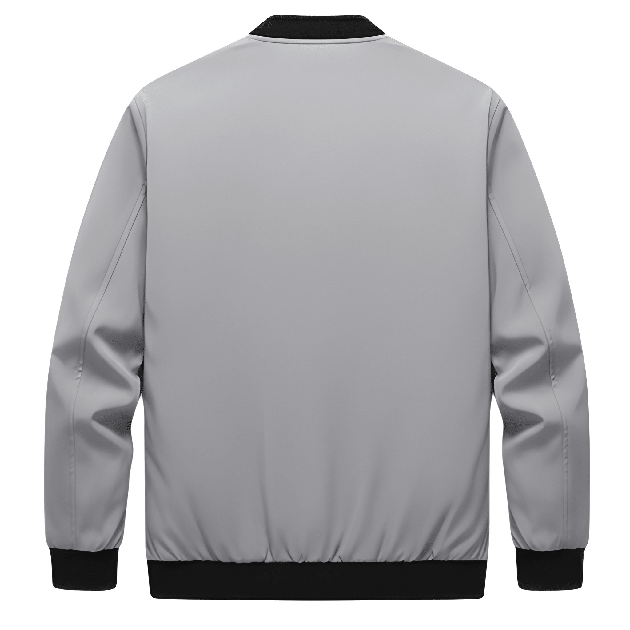 Jacket For Men With Zipper Front And Stand Collar