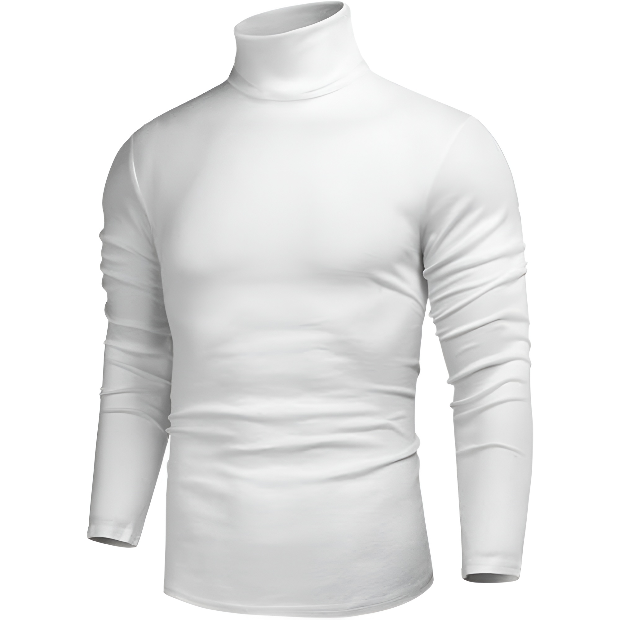 Men's Casual Slim Fit Basic Tops Knitted Lightweight Turtleneck Pullover Sweater